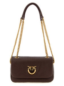 Brown Lamb Leather Shoulder Bag
