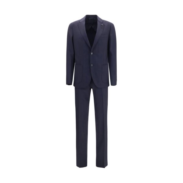 Blue Wool Oves Aries Two-Piece Suit