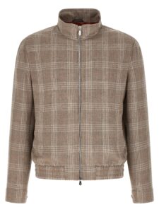 Brown Wool Full-Length Jacket