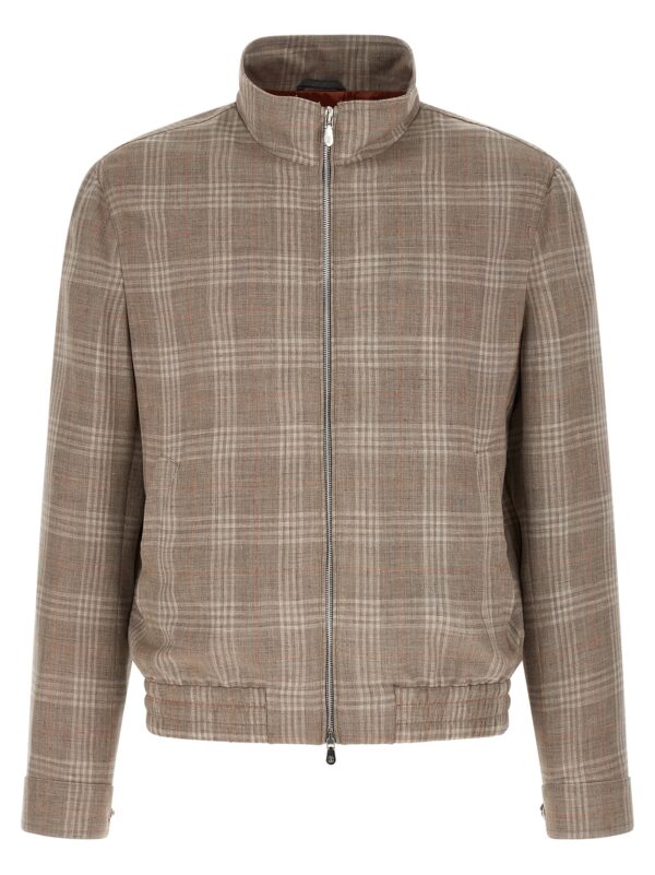 Brown Wool Full-Length Jacket