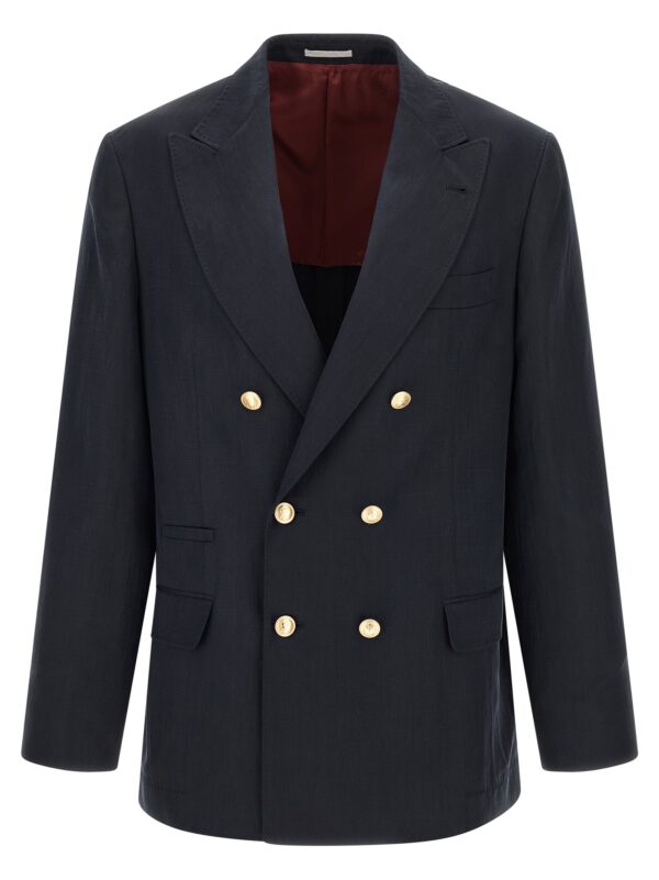 Blue Silk Blazer