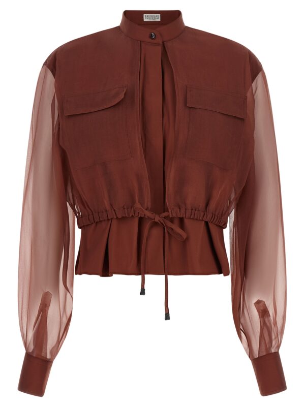 Brown Cotton Blouse