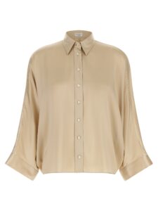 Beige Silk Blouse