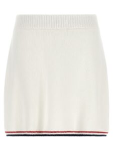 White Cotton Long Skirt
