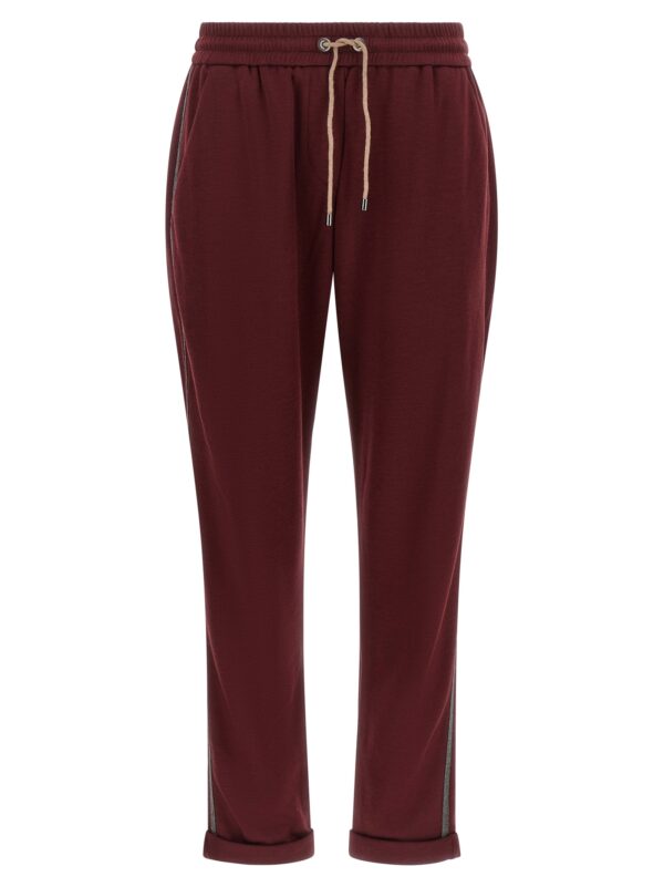 Bordeaux Cotton Joggers (Workout Pants)