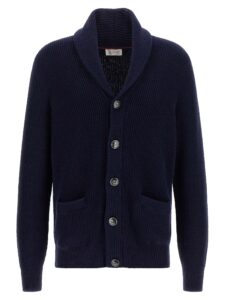 Blue Cotton Cardigan