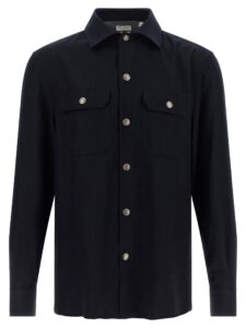 Blue Virgin Wool Blouse