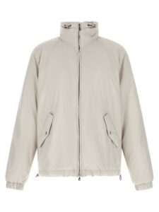 White Polyester Shell Jacket