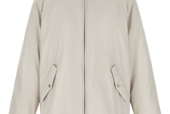 White Polyester Shell Jacket | Jag Couture London – New York