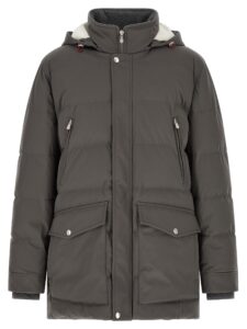 Gray Polyamide Parka