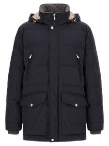 Blue Polyamide Parka