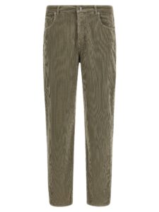 Bicolor Cotton Casual Pants