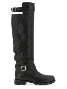 Black Leather Over The Knee