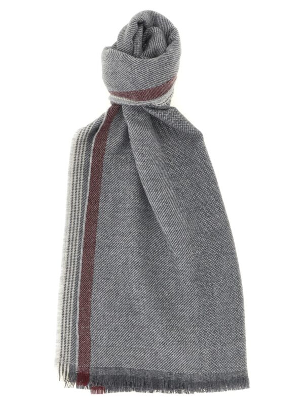 Gray Wool Scarf