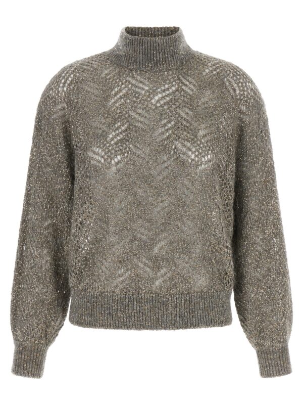 Gray Polyamide Cardigan