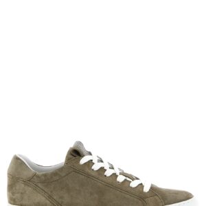 Gray Calfskin Low Top Sneakers