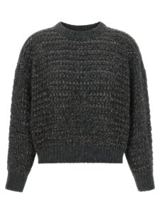 Gray Elastane Cardigan