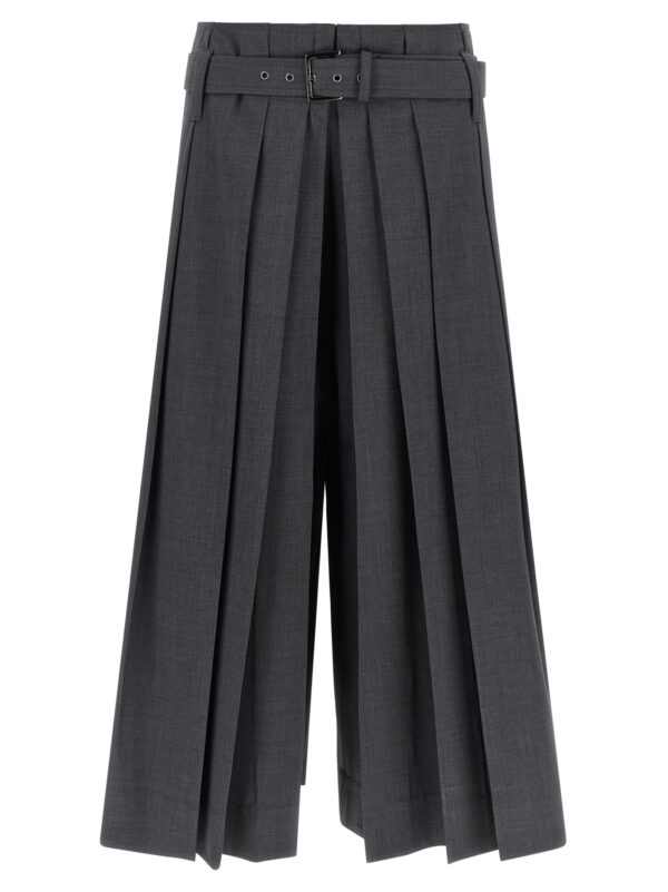 Gray Virgin Wool Bermuda Shorts