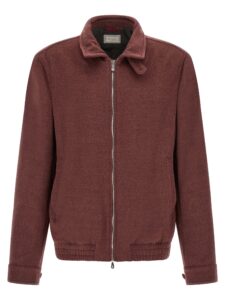 Bordeaux Virgin Wool Bomber