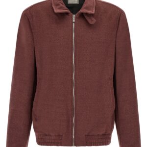 Bordeaux Virgin Wool Bomber