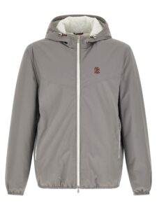 Gray Polyamide Shell Jacket