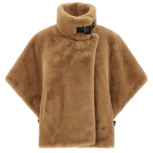 Beige Polyester Coat