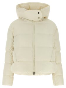 Beige Polyamide Full-Length Jacket