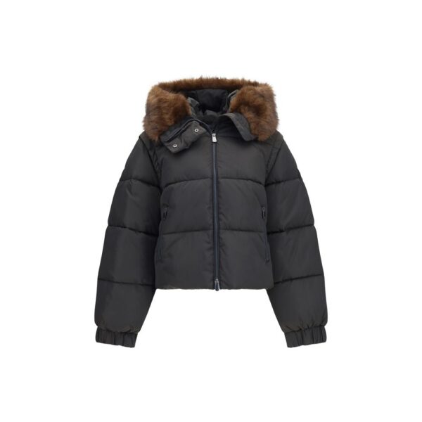 Brown Goose Down Full-Length Jacket