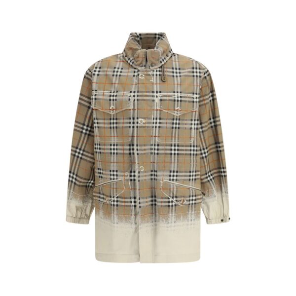 Beige Cotton Parka