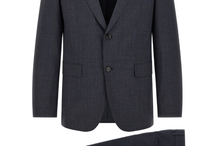 Blue Polyester Two-Piece Suit | Jag Couture London – New York