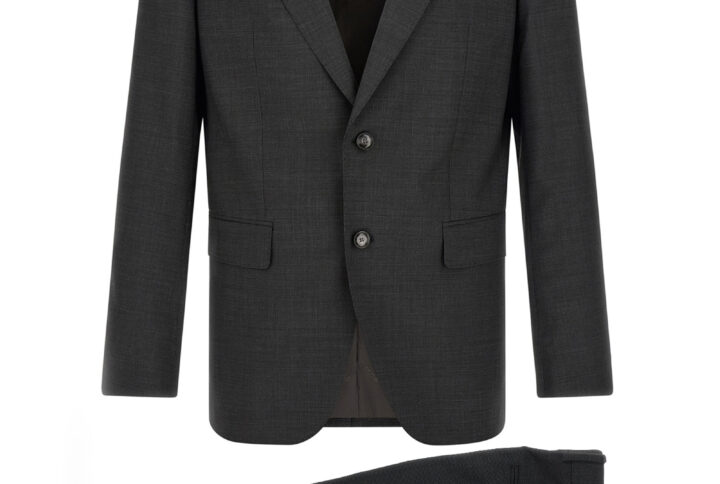 Gray Virgin Wool Two-Piece Suit | Jag Couture London – New York
