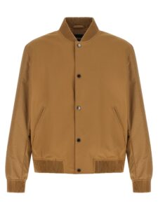 Beige Polyester Bomber