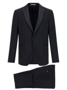 Black Wool Two-Piece Suit