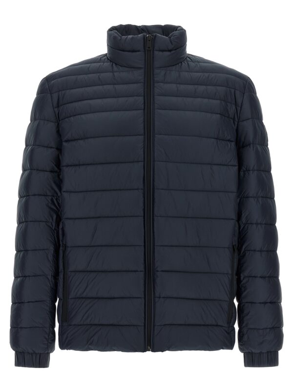 Blue Polyamide Full-Length Jacket