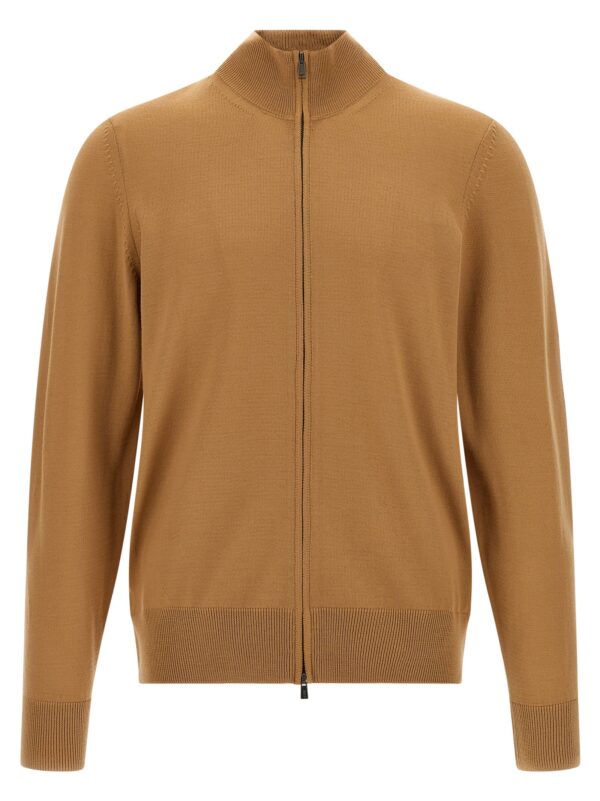 Brown Virgin Wool Cardigan