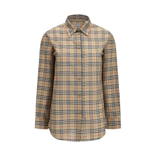 Beige Cotton Pattern Shirt