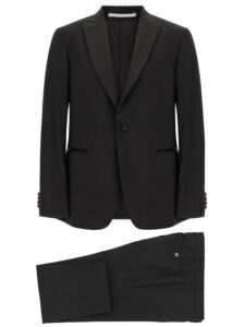 Black Wool Two-Piece Suit