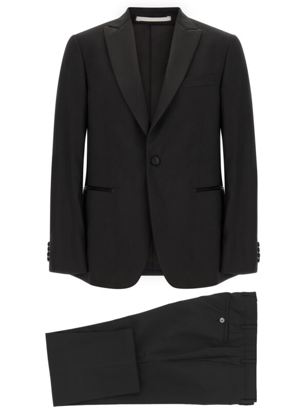 Black Wool Two-Piece Suit