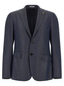 Blue Viscose Blazer
