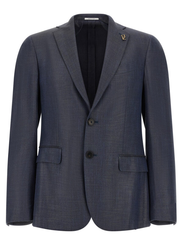 Blue Viscose Blazer