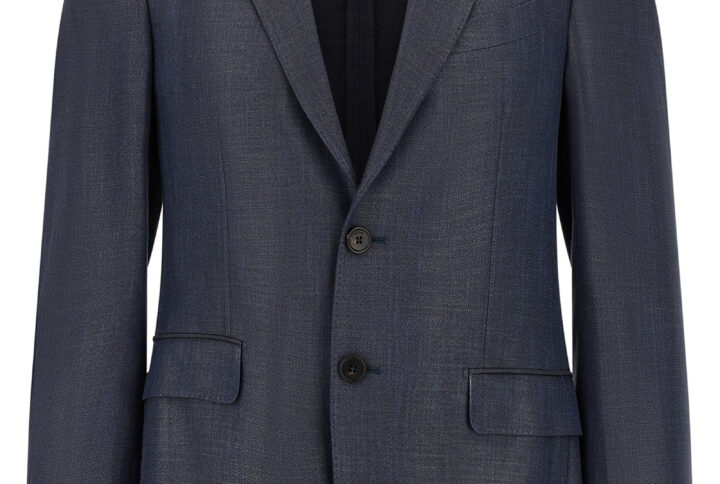 Blue Viscose Blazer | Jag Couture London – New York