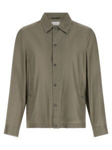 Bicolor Silk Full-Length Jacket