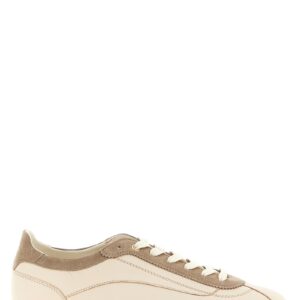 Beige Calfskin Low Top Sneakers | Jag Couture London – New York