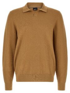Brown Cotton Polo Shirt