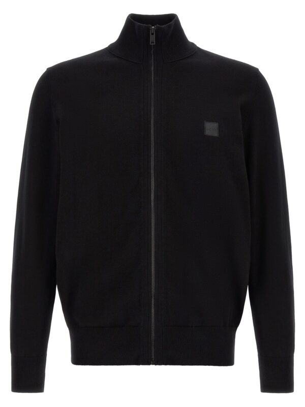 Black Cotton Cardigan