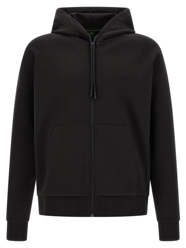 Black Cotton Sweatshirt