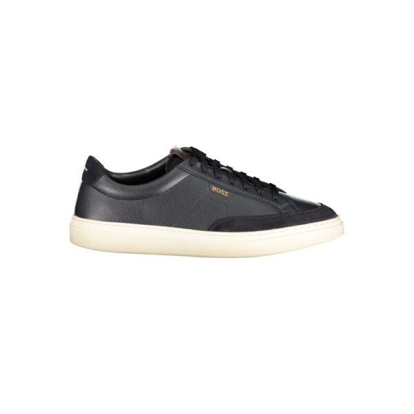 Blue Leather Men’s Sneakers