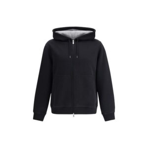Black Cotton Sweatshirt