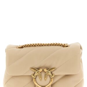 Beige Lambskin Crossbody Bag