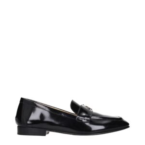 Black Leather Slip-On Loafers